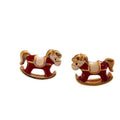 Alloy Silver Needle Enamel Horse Drop Earrings, New Chinese Light Luxury OL Style Jewelry view 5