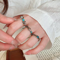 Vintage Heart Resin Open Ring With Rhinestone Inlay Retro Light Luxury Statement Style view 4
