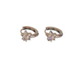 Korean Style Copper Zircon Star Cuff Earrings Minimalist Light Luxury Fashion Ear Jewelry view 5