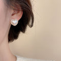 Faux Pearl Rhinestone Bow Stud Earrings Jewelry Set, French Vintage Old Money Style view 4
