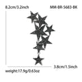 Alloy Rhinestone Star Brooch Pin For Women's Clothing Decoration view 3
