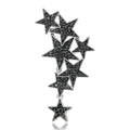 Alloy Rhinestone Star Brooch Pin For Women's Clothing Decoration view 1