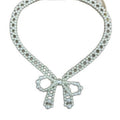 French Bow Faux Pearl Necklace Bracelet Jewelry Set Elegant Light Luxury Office Style view 5