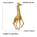 Alloy Enamel Giraffe Brooch Pin For Creative Fashion Apparel view 4