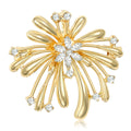 Alloy Rhinestone Firework Brooch Pin For Coats And Suits view 1