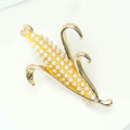 Alloy Rhinestone Corn Brooch Pin For Country Style Apparel view 3