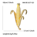 Alloy Rhinestone Corn Brooch Pin For Country Style Apparel view 5