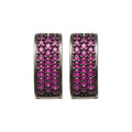 Light Luxury Copper Zircon Square Hoop Earrings For Women, Trendy Geometric Fashion Ear Jewelry view 5