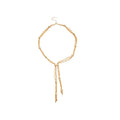 Simple Iron Multi Layer Tassel Necklace And Bracelet Jewelry Set For Women view 5