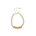 Light Luxury New Chinese Style Faux Pearl Zircon Coin Geometric Round Bangle Bracelet view 5