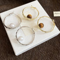French Style Faux Pearl Round Hoop Earrings For Women, Geometric Minimalist Daily Jewelry view 2