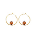 French Style Faux Pearl Round Hoop Earrings For Women, Geometric Minimalist Daily Jewelry view 5