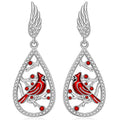 New Chinese Style Feather Wing Teardrop Earrings With Magpie Plum Blossom Light Luxury Jewelry view 1