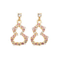 Light Luxury Chinese Style Gourd Faux Pearl Rhinestone Silver Post Stud Earrings view 5