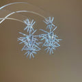 Copper Zircon Firework Stud Earrings Irregular Luxury Minimalist Designer Jewelry For Women view 4