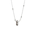 French Old Money Faux Pearl Necklace With Round Beads And Floral Geometric Design view 5