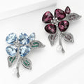 Alloy Pearl Rhinestone Flower Brooch For Elegant Women's Apparel view 3