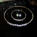 Old Money Faux Pearl Rhinestone Choker Bracelet Stud Earrings Jewelry Set view 4