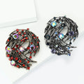 Alloy Crystal Glass Bird Nest Brooch Pin For Womens Apparel view 3