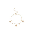 Korean Style Copper Zircon Saturn Flower Bangle, Light Luxury Daily Fashion Jewelry view 5