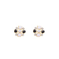 Elegant Pearl Rhinestone Hollow Flower Geometric Enamel Alloy Stud Earrings view 5