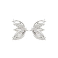 Alloy Rhinestone Butterfly Wing Stud Earrings Light Luxury Minimalist Cartilage Ear Jewelry view 5