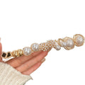 Old Money Style Faux Pearl Round Flower Stud Earrings Jewelry Set With Silver Pins view 5