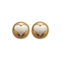 Copper Heart Stud Earrings For Women, Minimalist Fashion OL Daily Commuter Jewelry view 5