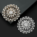 Alloy Rhinestone Sunflower Brooch Pin For Dress And Suit Decoration view 3