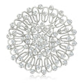 Alloy Rhinestone Sunflower Brooch Pin For Dress And Suit Decoration view 2
