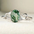 Elegant Faux Natural Texture Ring For Women, Light Luxury New Chinese Style Jewelry view 1