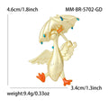 Alloy Enamel Matte Duck Brooch Pin For Women's Apparel view 4