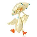 Alloy Enamel Matte Duck Brooch Pin For Women's Apparel view 1