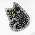 Classic Alloy Rhinestone Cat Brooch Pin For Sweaters And Cardigans view 4