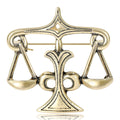 Metal Libra Zodiac Brooch Pin For Party Banquet Gifts view 1