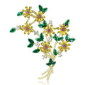 Alloy Enamel Daisy Brooch Pin For Dresses And Cardigans view 2
