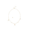 Gold Plated Zircon Faux Pearl Earrings And Necklace Jewelry Set For Women, OL Geometric Luxury Style view 5