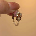 Gold Plated Zircon Horseshoe Buckle Ring For Women view 1