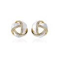Shiny Oil Painted Stud Earrings For Women, French Elegant Light Luxury Fashion Jewelry view 2