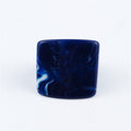 Chunky Square Swirl Resin Statement Rings in Three Color Patterns view 7