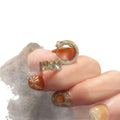 French Vintage Square Rhinestone Alloy Earrings, Minimalist Light Luxury Geometric Studs view 5
