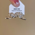 Minimalist Metal Cross Twist Triangle Stud Earrings Modern Geometric Light Luxury Ear Jewelry view 4