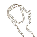 Old Money Style Faux Crystal Beaded Tassel Necklace, Geometric Light Luxury Sweater Chain view 5