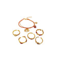 Gold Plated Red Enamel Vintage Ring For Women view 5