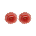 Sweet Resin Flower Stud Earrings With Silver Needle Minimalist Fresh Fashion Floral Jewelry view 5