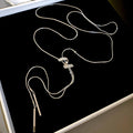 Adjustable Long Copper Spiral Letter Sweater Necklace For Women Light Luxury Casual Pendant view 4