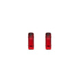 Copper Zircon Rectangle Stud Earrings Minimalist Modern Geometric Light Luxury Jewelry view 5