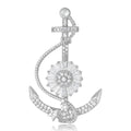 Alloy Rhinestone Anchor Brooch For Men's And Women's Suit Decoration view 1