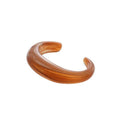 Acrylic Oval Open Cuff Bangle For Women, Bold Minimalist Statement Jewelry view 5