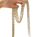 Long Copper Glass Hollow Geometric Sweater Necklace Light Luxury Trendy Pendant Jewelry view 5